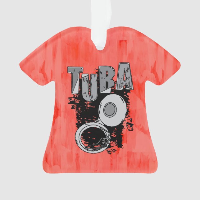 Sketchy Tuba and Text Ornament (Front)