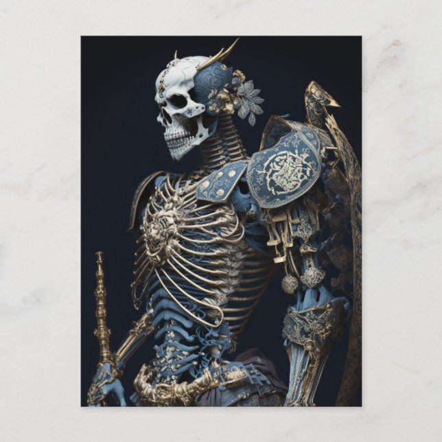 Sketetal Warrior Postcard (Front)