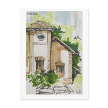 Skethchbook pages. Málaga. Markers