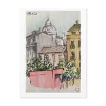 Skethchbook pages. Málaga. Markers