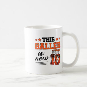 Sketll 10th Birthday Boy Ten Year Old Sketll Playe Coffee Mug