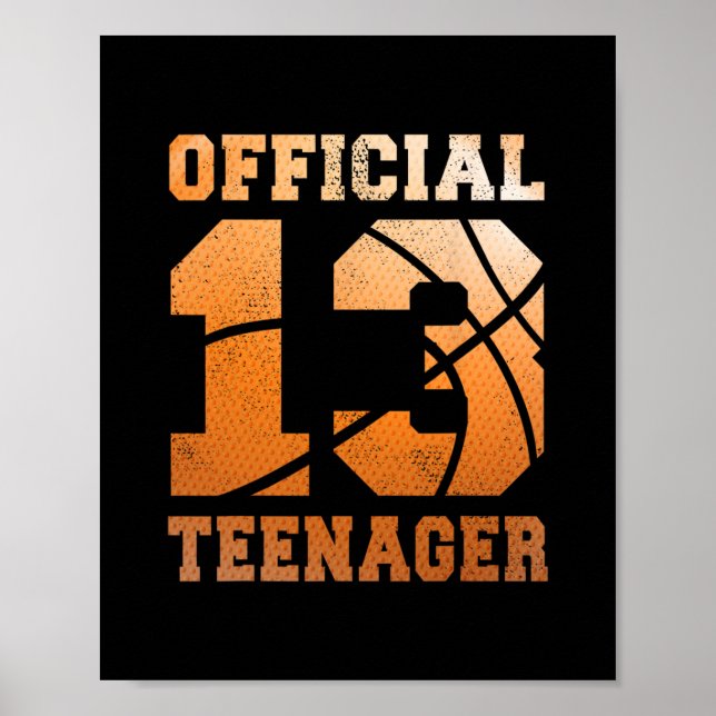 Sketll 13th Birthday Official Teenager Boy 13 Year Poster (Front)