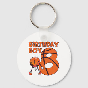Sketll 8th Birthday Boy Sketll Player 8 Year Old B Key Ring