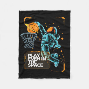 Sketll Astronaut Dunkin Play Sketll Even In Space Fleece Blanket