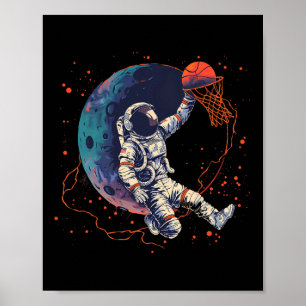 Sketll Astronaut Sketll Player Artwork Drawing Poster