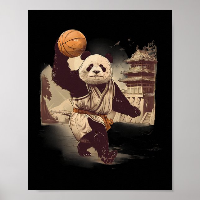 Sketll Bear Artwork Temple Drawing Sketll Lover  Poster (Front)