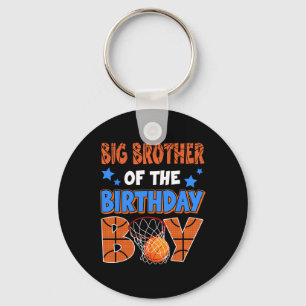 Sketll Big Brother Of The Birthday Boy Family Matc Key Ring