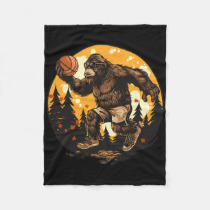 Sketll Bigfoot Gorilla Nature Drawing Sketll Lover Fleece Blanket