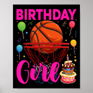 Sketll Bll Birthday Girl Female Birthday Girl Poster