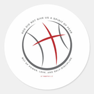Sketll Christian Athlete Jesus 1  Classic Round Sticker