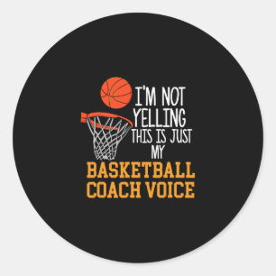 Sketll Coach Voice Classic Round Sticker