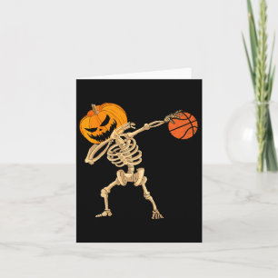 Sketll Dabbing Skeleton Men Boys Halloween Sketll Card