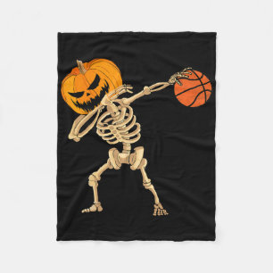 Sketll Dabbing Skeleton Men Boys Halloween Sketll Fleece Blanket