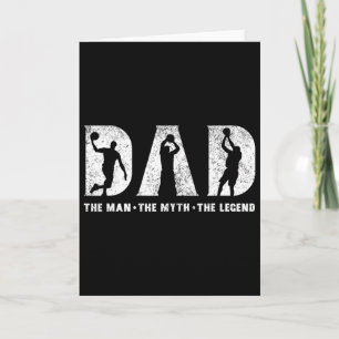 Sketll Dad The Man The Myth The Legend Father's Da Card