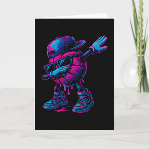 Sketll Drip Ice Cream For Boys Funny Dabbing Sketl Card