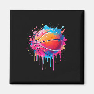 Sketll Drip Splash Boys Tie Dye Colorful Sketll Te Magnet