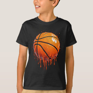 Sketll Dripping Ice Cream Sell Player Boys Kids  T-Shirt