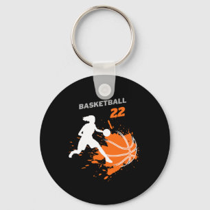 Sketll Fever Women's Sketll Team Number 22  Key Ring