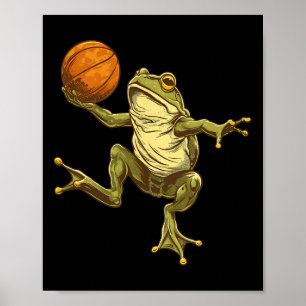 Sketll Frog Drawing Toad Artwork Sketll Lover 1 Poster