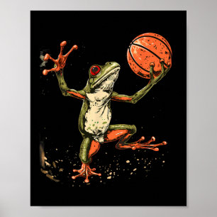 Sketll Frog Watercolor Artwork Sketll Lover Toad 2 Poster