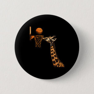 Sketll Giraffe Slam Dunk Sketll Lover Animal Art 6 Cm Round Badge