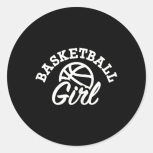 Sketll Girl Classic Round Sticker