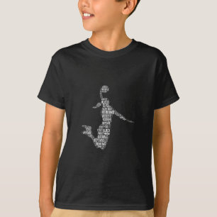 Sketll Girl Dunk Words Player Women Girls Kid Teen T-Shirt