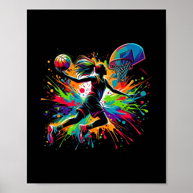 Sketll Girl Graffiti  Poster (Front)