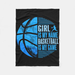 Sketll Girl Sketll Player Girls Fleece Blanket