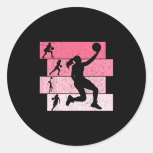Sketll Girls Women Kids 1 Classic Round Sticker