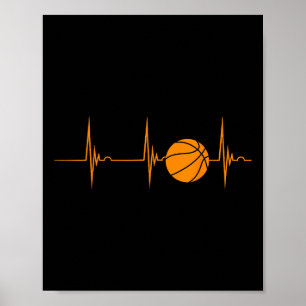 Sketll Heartbeat Ekg Pulse Sports Playing Sketll  Poster