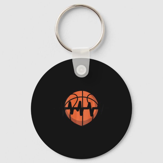 Sketll Heartbeat Pulse Design  Key Ring (Front)
