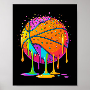 Sketll Ice Cream Drip For Girls Boys Youth Sketll  Poster