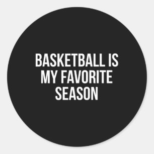 Sketll Is My Favourite Season Classic Round Sticker