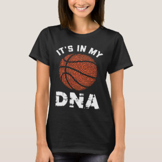 Sketll It's In My Dna Fingerprint Playing Sketll 2 T-Shirt