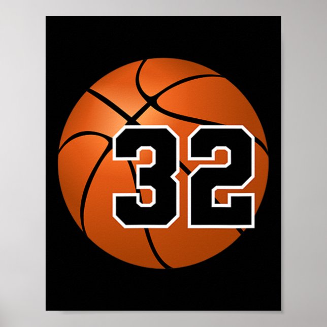 Sketll Jersey Lucky Favourite Number #32  Poster (Front)