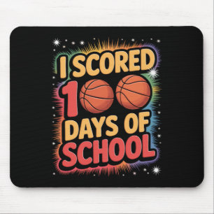 Sketll Kid I Scored 100 Days Of School Mouse Mat