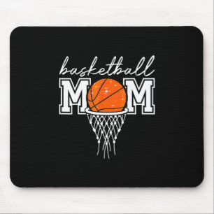 Sketll Mom Mother Leopard Sketll Hoop Net Game Day Mouse Mat