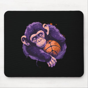 Sketll Monkey Animal Art Drawing Sketll Lover Mouse Mat