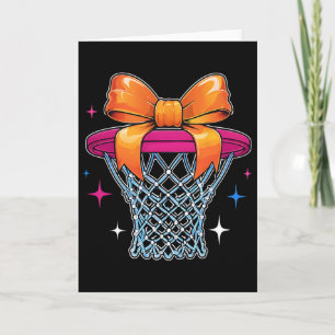Sketll Mum Game Day Coquette Bow Sport Mothers Day Card