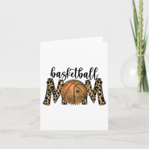 Sketll Mum Leopard Fun Sports Players Mother's Day Card