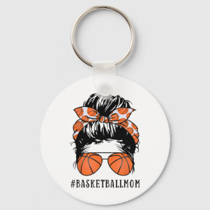 Sketll Mum Messy Bun Proud Mama Sketll Sunshades Key Ring