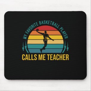 Sketll My Favorite Sketll Player Calls Me Teacher Mouse Mat