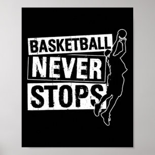 Sketll Never Stops Sketll Sports Game Poster