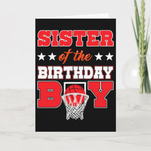 Sketll Party Sister Of The Birthday Boy Ller Famil Card