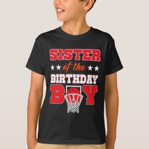 Sketll Party Sister Of The Birthday Boy Ller Famil T-Shirt