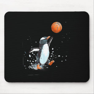 Sketll Penguin Splash Nature Artwork Sketll Hoop Mouse Mat