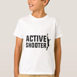 Sketll Player Active Shooter Sketll Lovers Men Wom T-Shirt