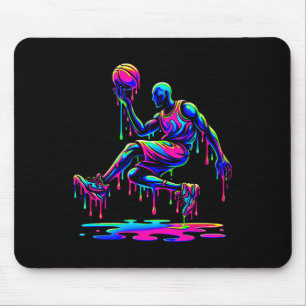 Sketll Player Jump Ice Cream Drippy Melting Liquid Mouse Mat