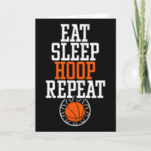 Sketll Quote Shirt - Eat Sleep Hoop Repeat Card